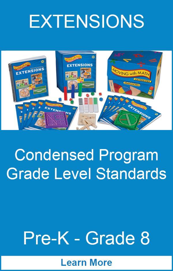 Condensed Program grade level standards extensions